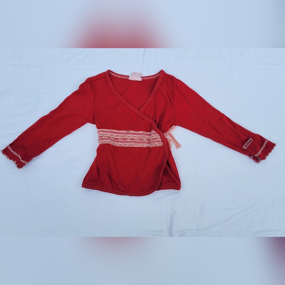 Girl's wrap shirt